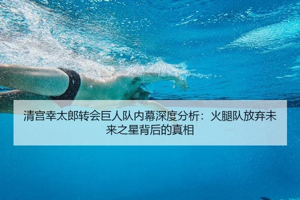 清宫幸太郎转会巨人队内幕深度分析：火腿队放弃未来之星背后的真相